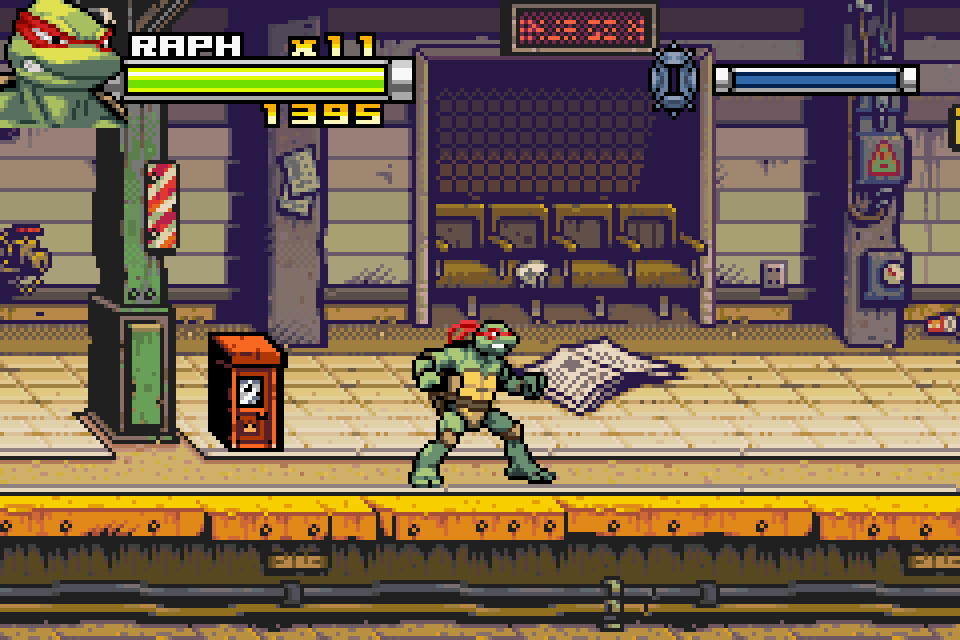 TEENAGE MUTANT NINJA TURTLES для GBA