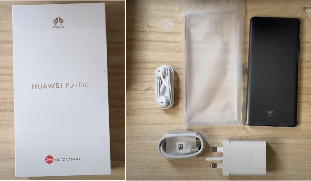 Комплект поставки Huawei P30 Pro New Edition