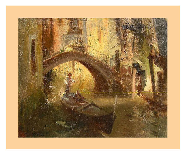 Фотография картины Э. Б. Сигоу "Венеция" (из открытых источников)