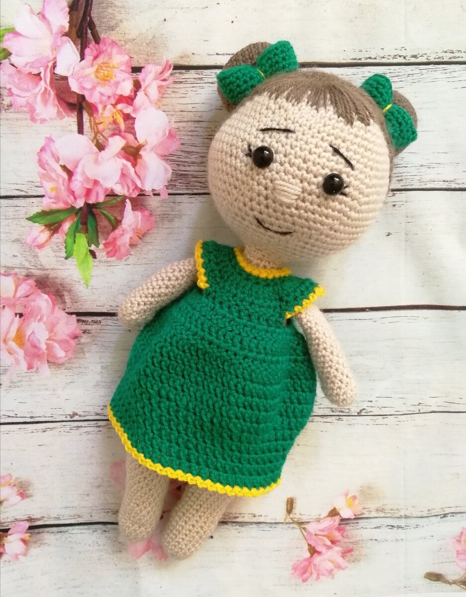 Способы создания причесок вязаным куклам | Анна Утешева: вязание и ...