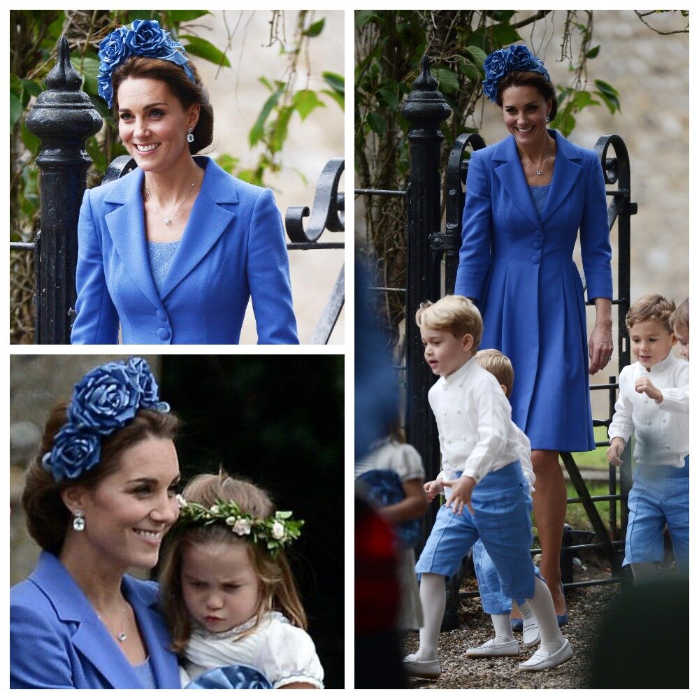 Насыщенный яркий цвет в платье-пальто,для меня просто класс!Ободок с цветами и пучок сделали образ романтичным.Образ очень гармоничный)