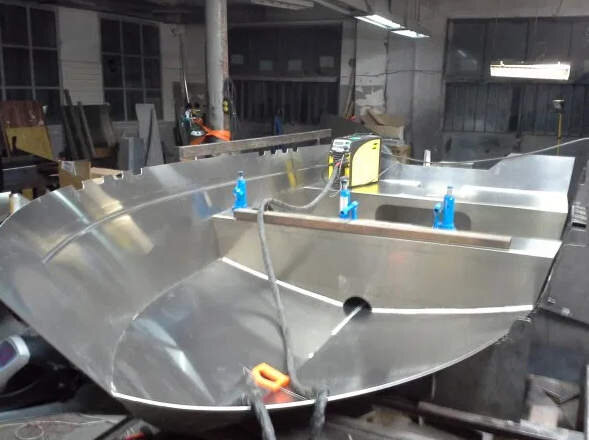 Изготовление алюминиевой лодки