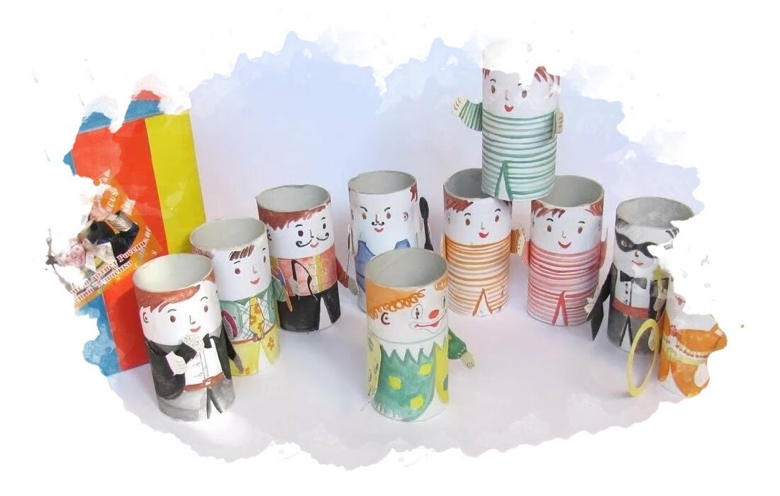 Человечек из туалетной втулки