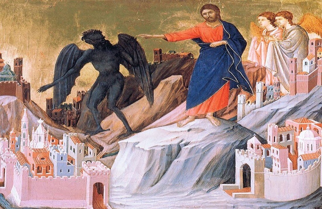 Искушение христа в пустыне картина