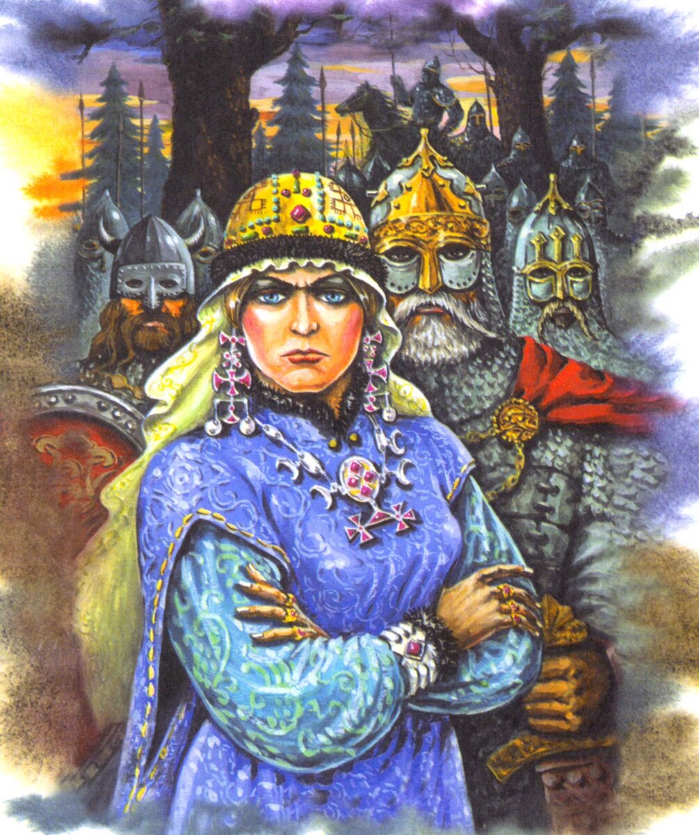 Княгиня Ольга Худ. П.В. Ильин