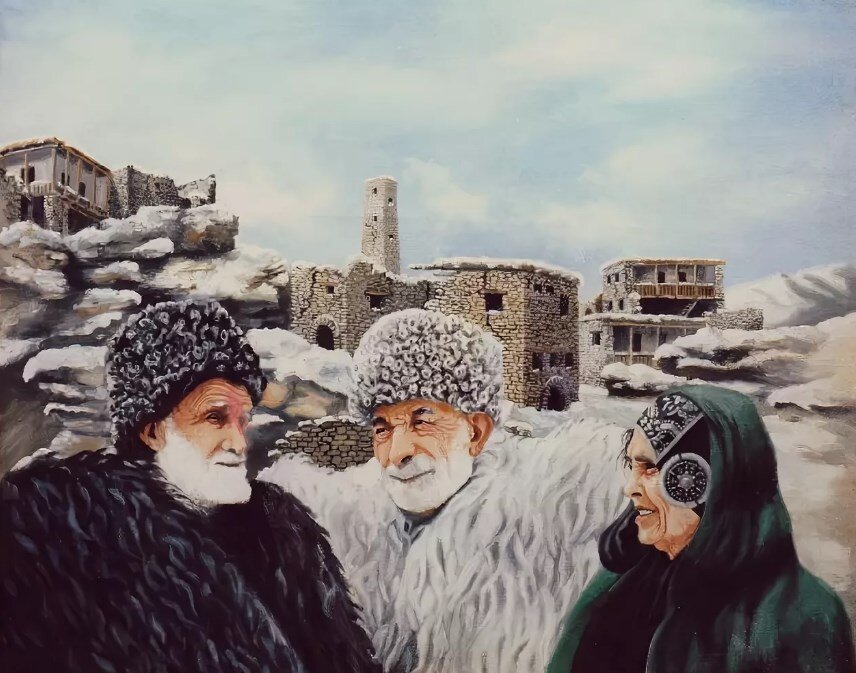 "Воспоминание" худ. Шапи Рабаданов, источник картинки: www.artlib.ru 