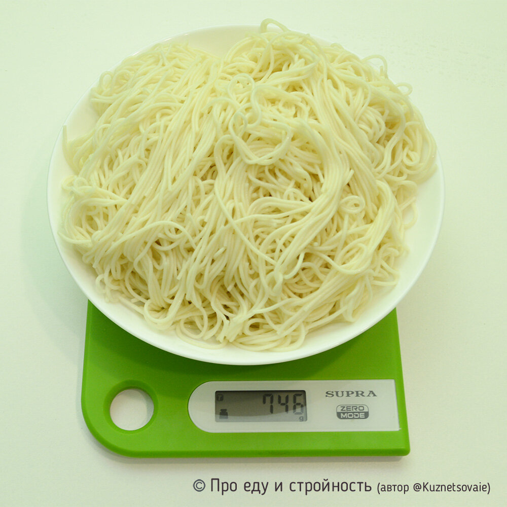 Как рассчитать калорийность макарон — Полезные заметки