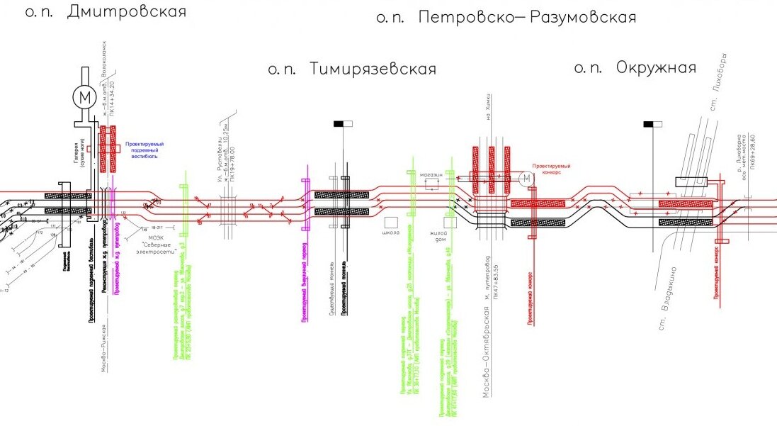 Савеловская железная дорога реконструкция схема