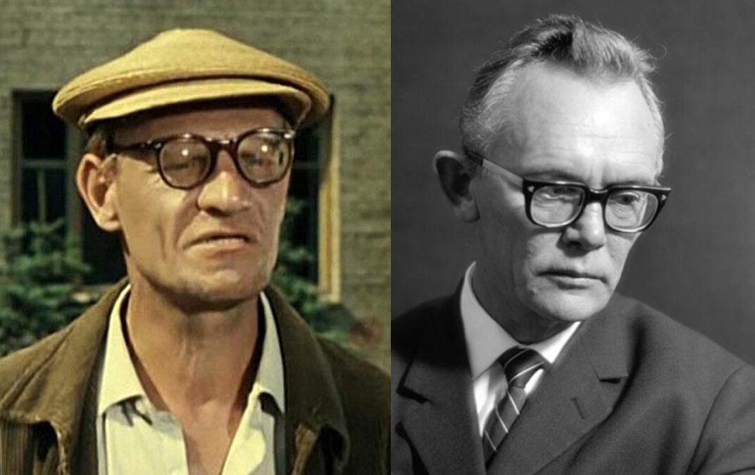 Леонид Гайдай, исполняющий роль в своём фильме "Операция "Ы" и другие приключения Шурика"