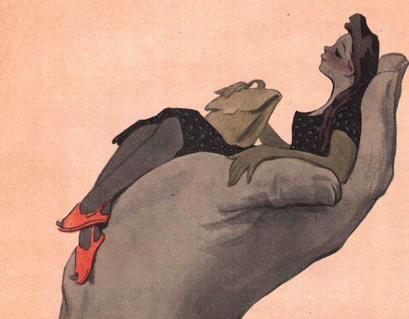 рисунок из журнала "Крокодил" №05 1954