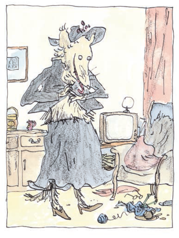 Этот момент помнят все, да? Итак, Волк переоделся бабушкой...