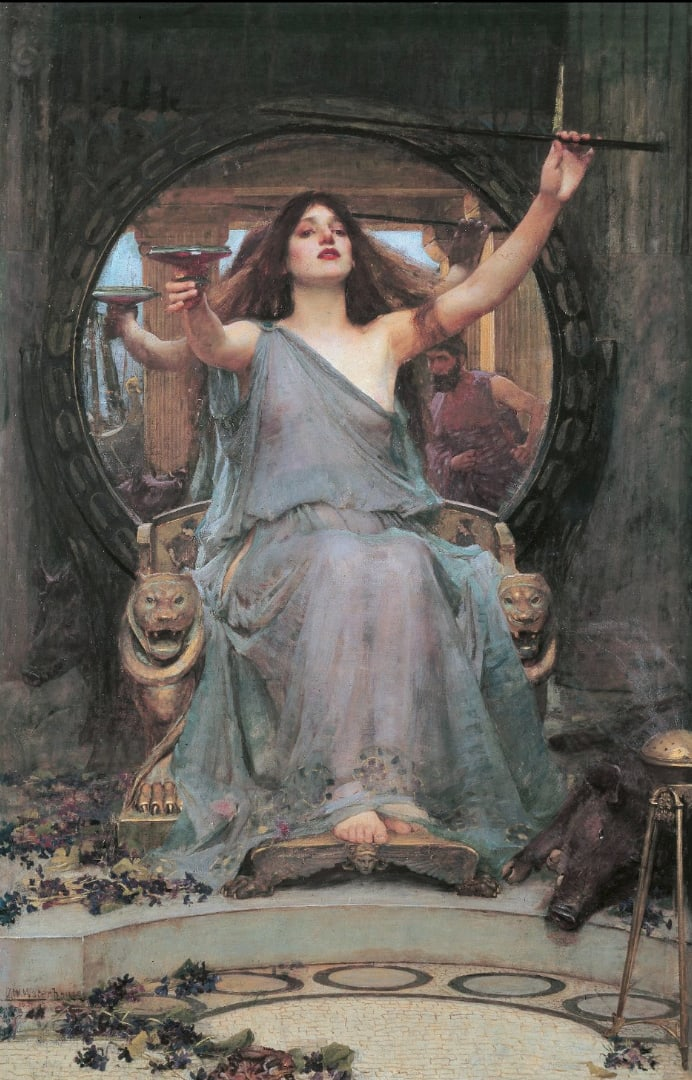 Цирцея подаёт бокал Одиссею 