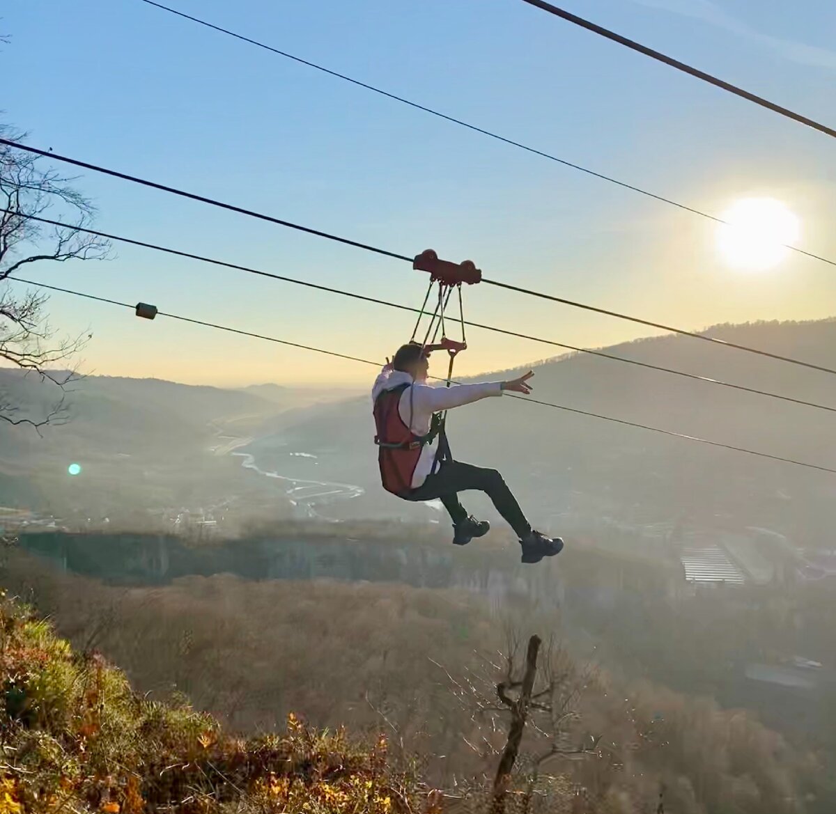 Zipline дети Скайпарк