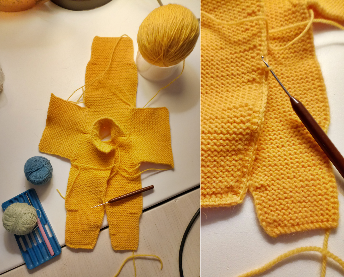 Это фото в процессе обвязки