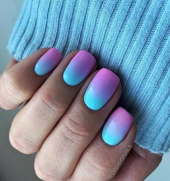 нежный маникюр с переходом цвета | Trendy nail art designs, Nail designs glitter, Trendy nail art