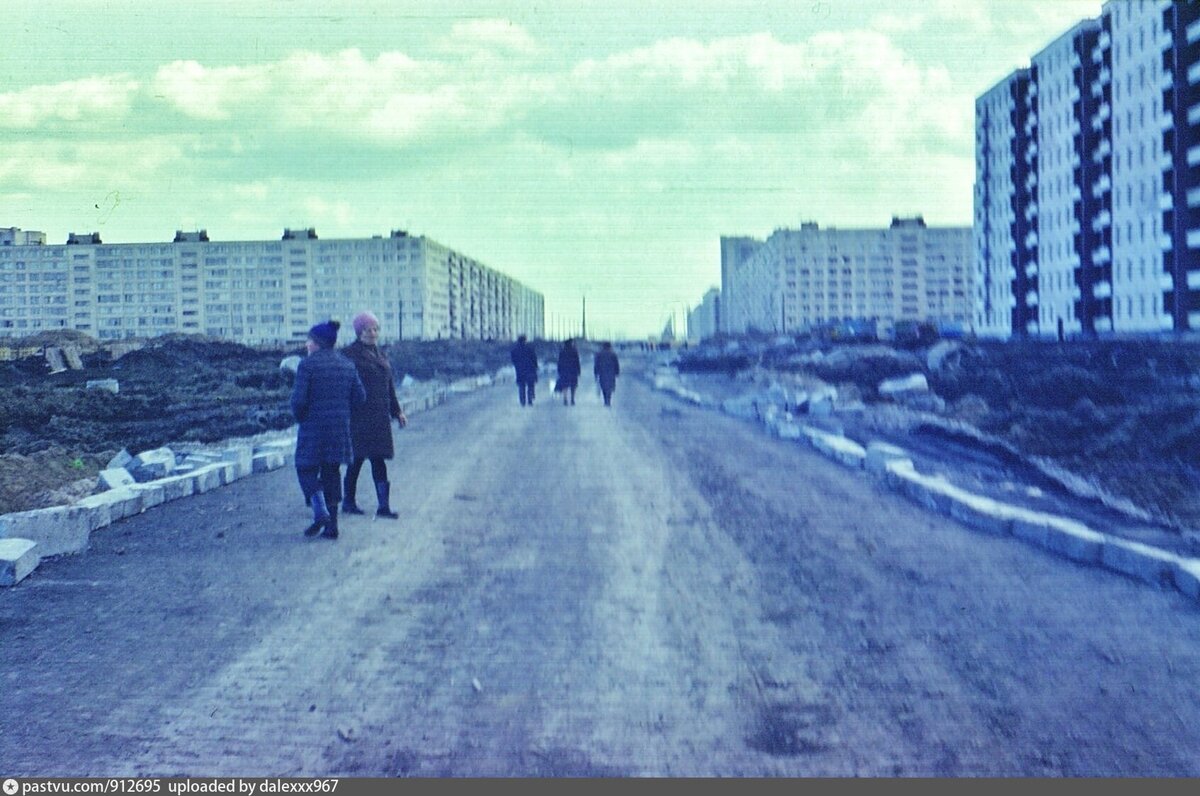 Проспект солидарности Ленинград 1980-е