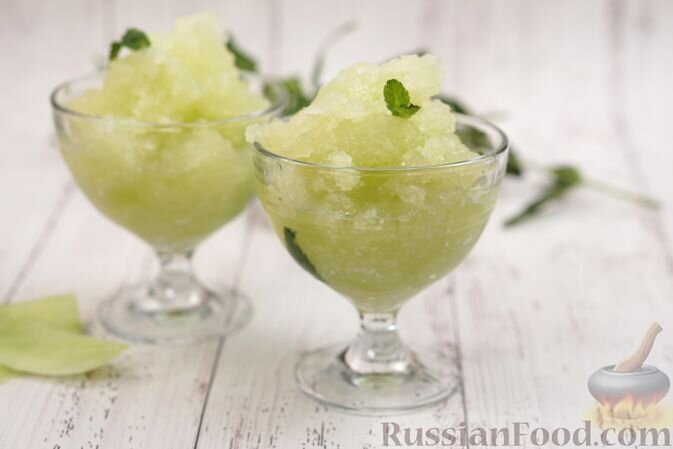 дыня, сахар коричневый, вода