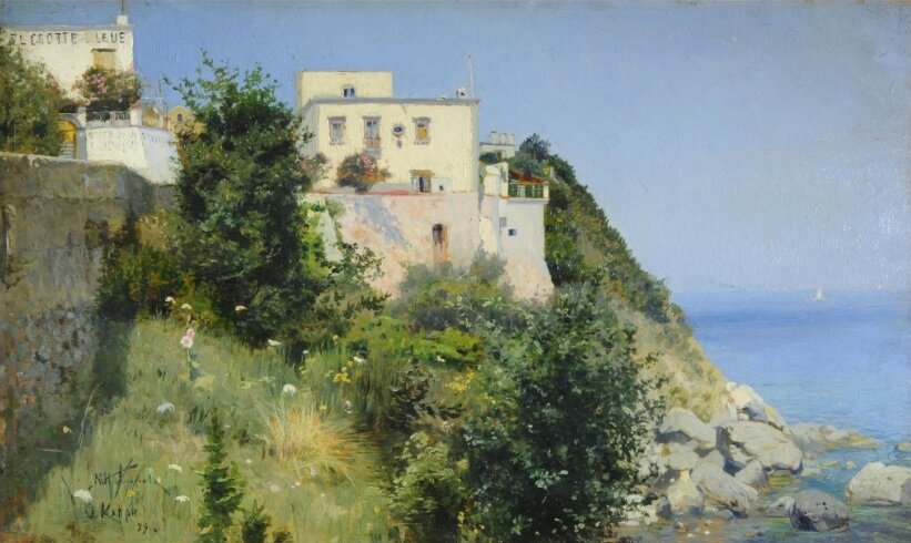 Нестеров. Остров Капри. 1889.
