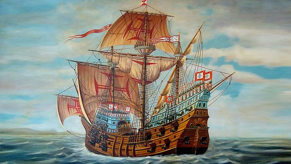 Португальский корабль,  XVI век