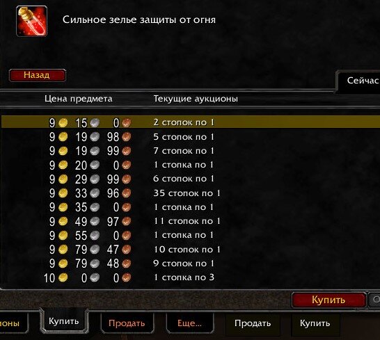 Помимо протекшн поушнов пьют эликсиры, которые тоже неплохо стоят