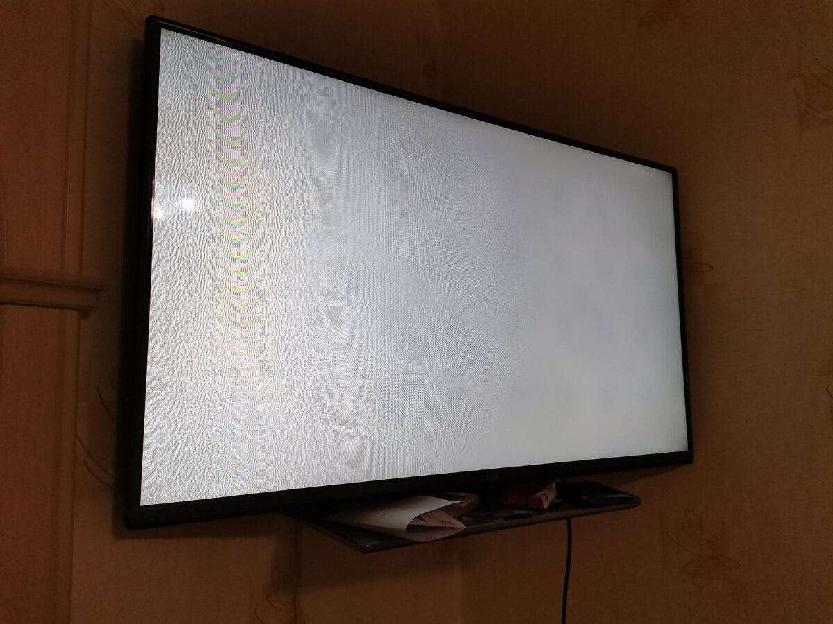 Затемнения на экране телевизора