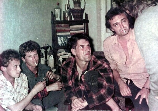 Ник Рок-н-Ролл и Константин Кинчев. Москва, конец 80-х. 
