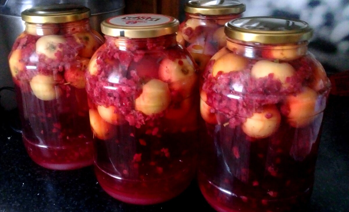 Компот из малины и яблок на зиму без стерилизации