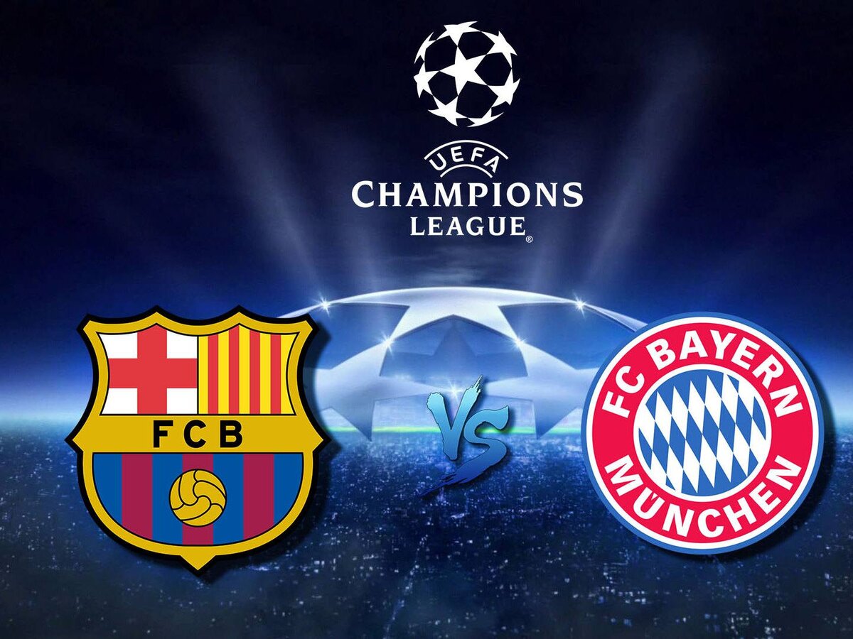 Афиша матча "Барселона" - "Бавария". Фото yaom.ru.