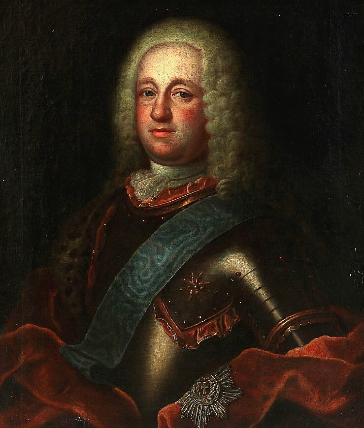 Неизв. художник. Портрет графа Грегерса Кристиана Гакстгаузена. Дания, XVIII в.