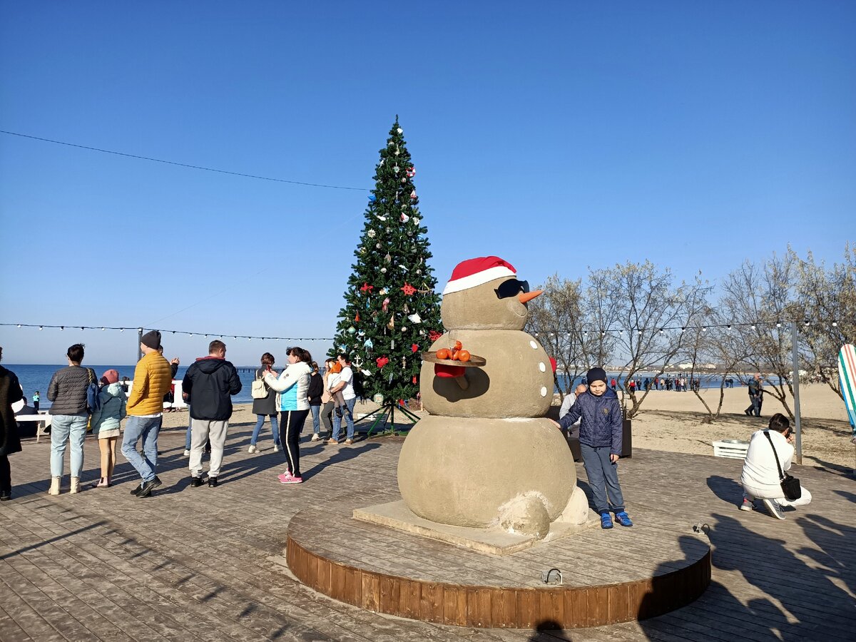 Зима в анапе фото