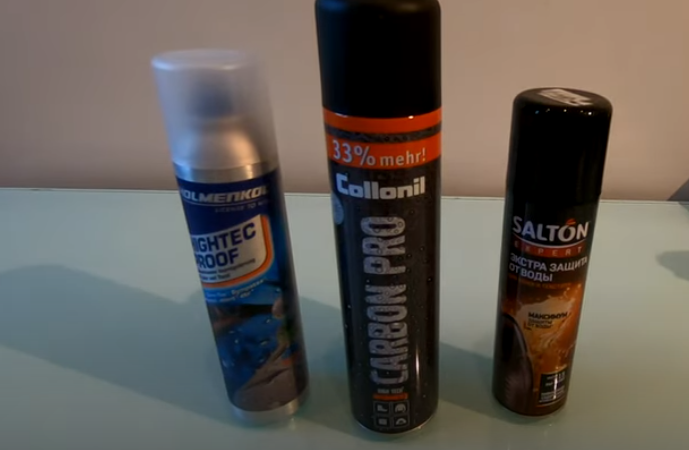 Пропитка - спрей для кожи и ткани.