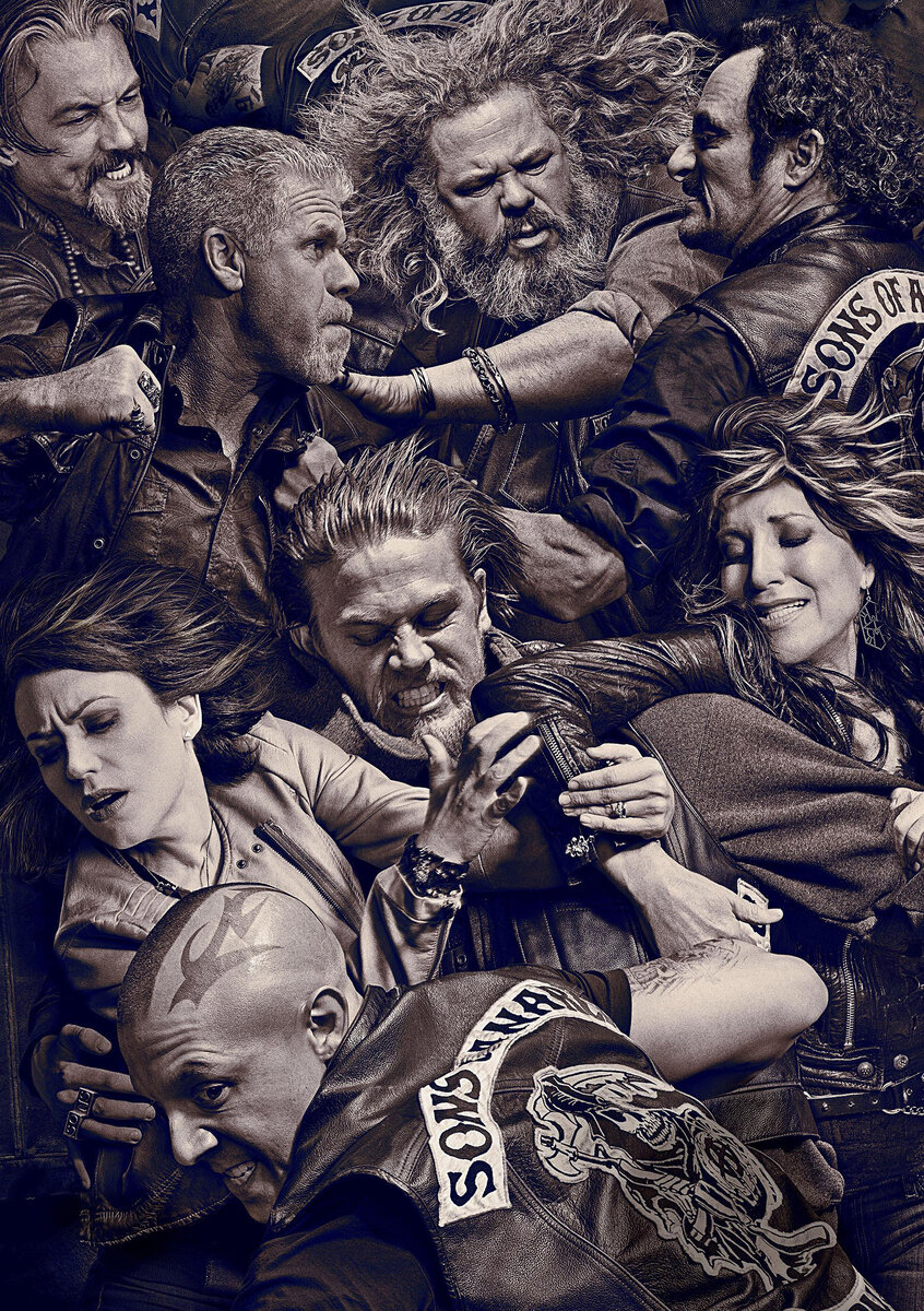 Постер первого сезона сериала: “Sons of Anarchy”