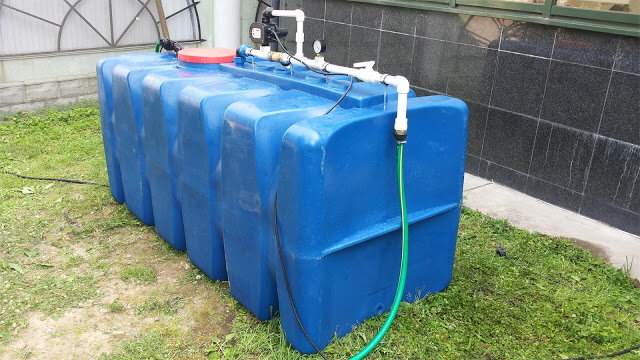 Пластиковая бочка для полива