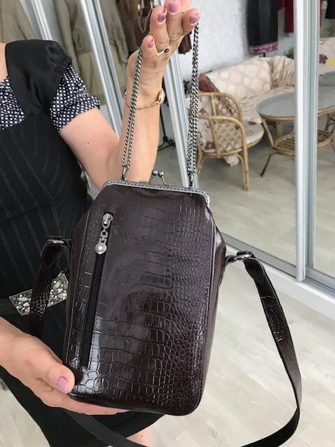 Кожаная сумка "Тиффани-26". Ателье Ирины Берзиной.