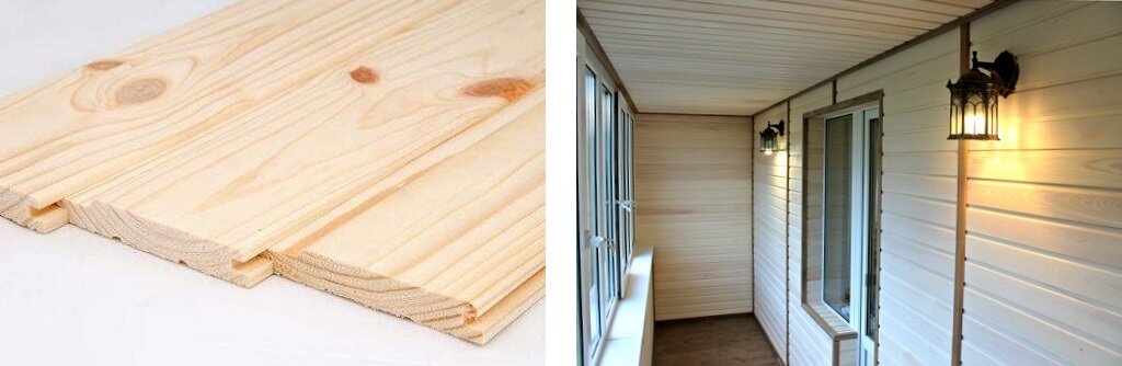 Обшивка лоджии вагонкой придает «эко-стиль» интерьеру