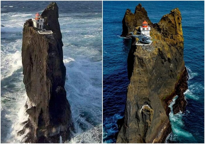 Исландский маяк Тридрангар – мечта интроверта и самое труднодоступное место на планете