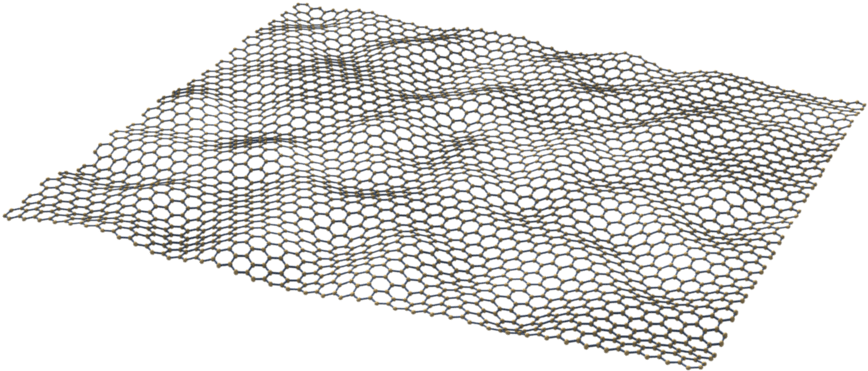 Схематическое изображение структуры графена