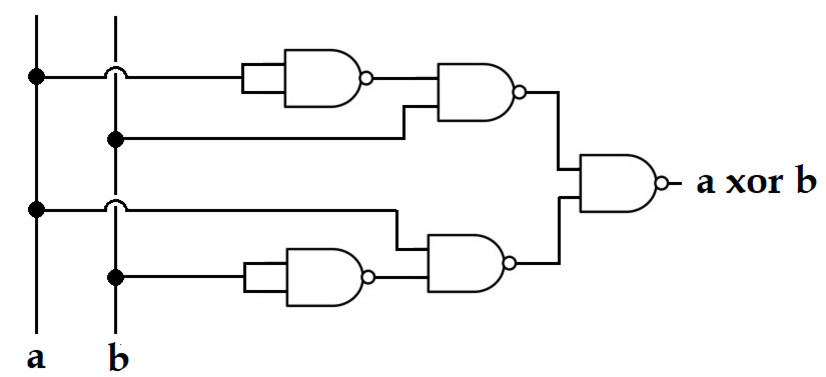 Xor схема на транзисторах