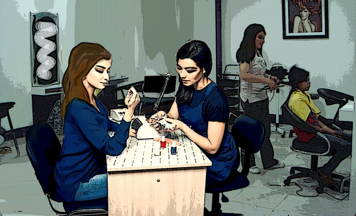 Салон красоты. Иллюстрация