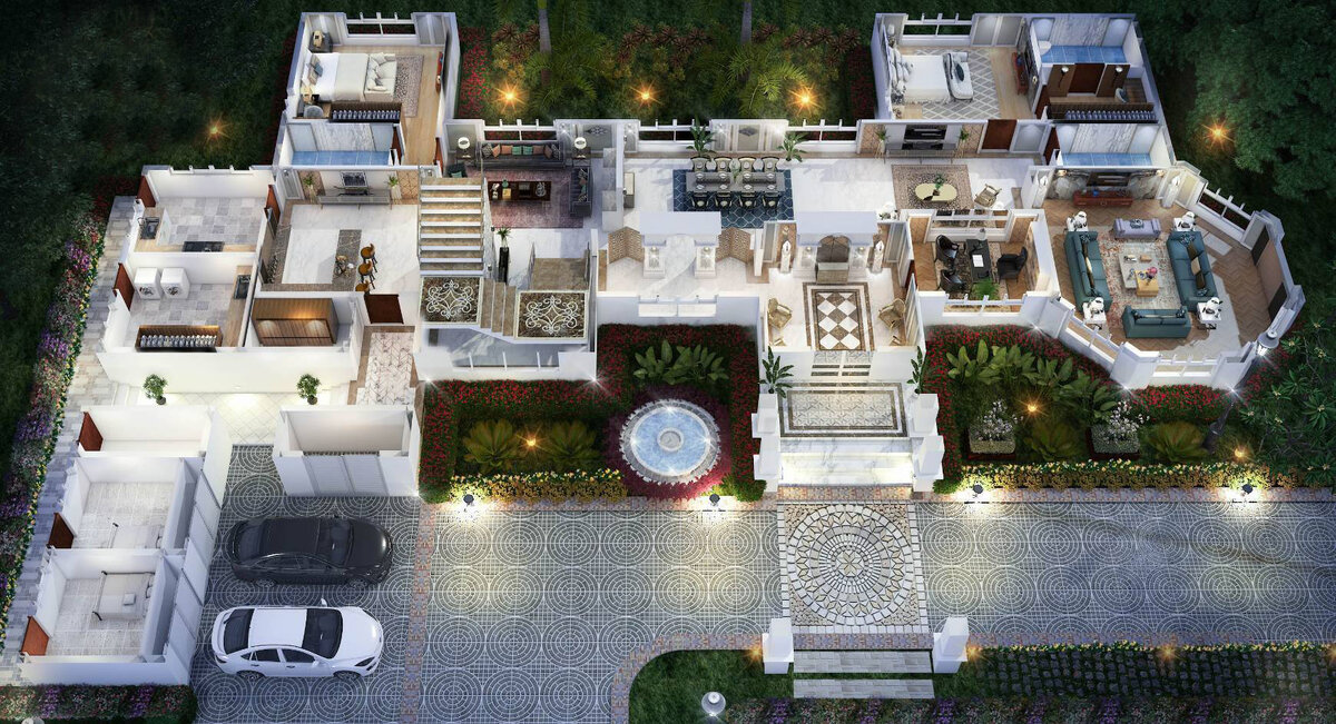 Первый этаж -«Девоншир» Проект дома - V-840