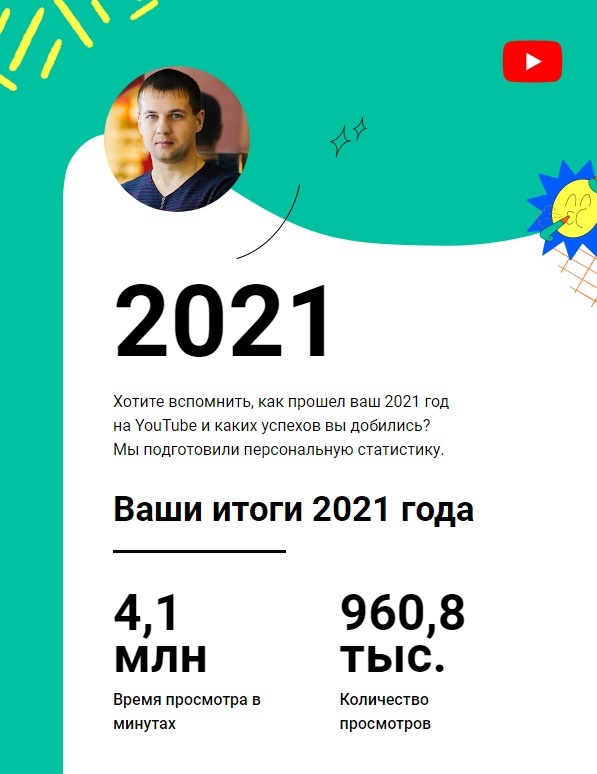 Просмотров почти миллион, хотя уже есть миллион, за этот год, так как в статистике декабрь неполный учтен, в прошлом году было 1 300к