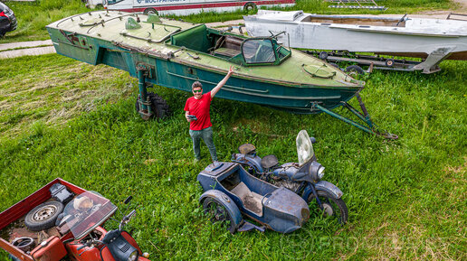 Катер с колёсами, который мог ехать по дороге. БМК-150 🛞🚤🚛