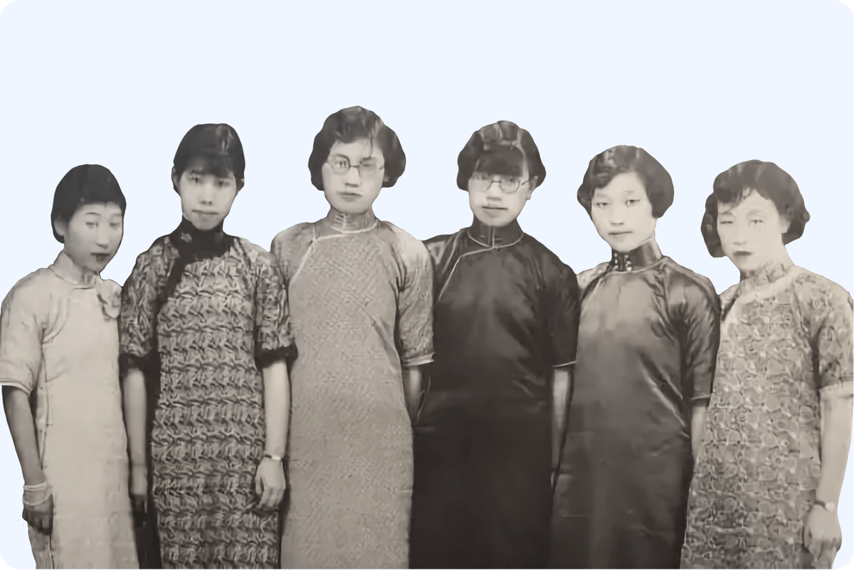 Китаянки в ципао