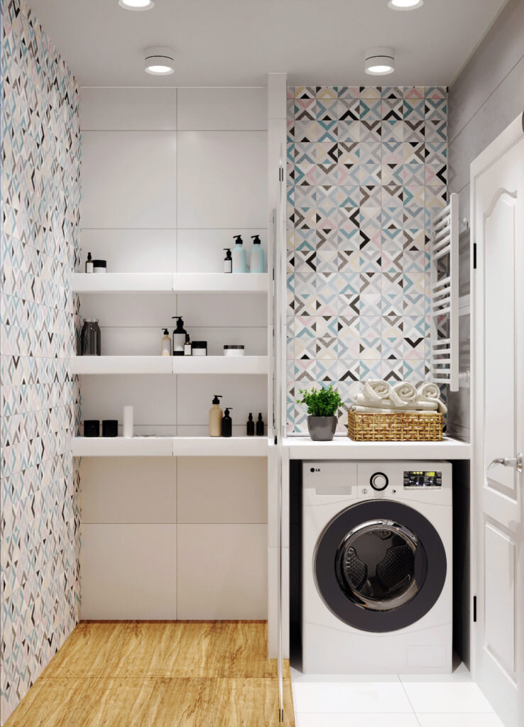 Сканди двушка с элементами классики. Уютный интерьер для семьи из двух человек