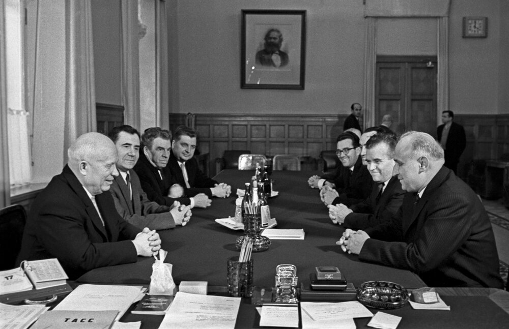 Никита Хрушёв и Тодор Живков