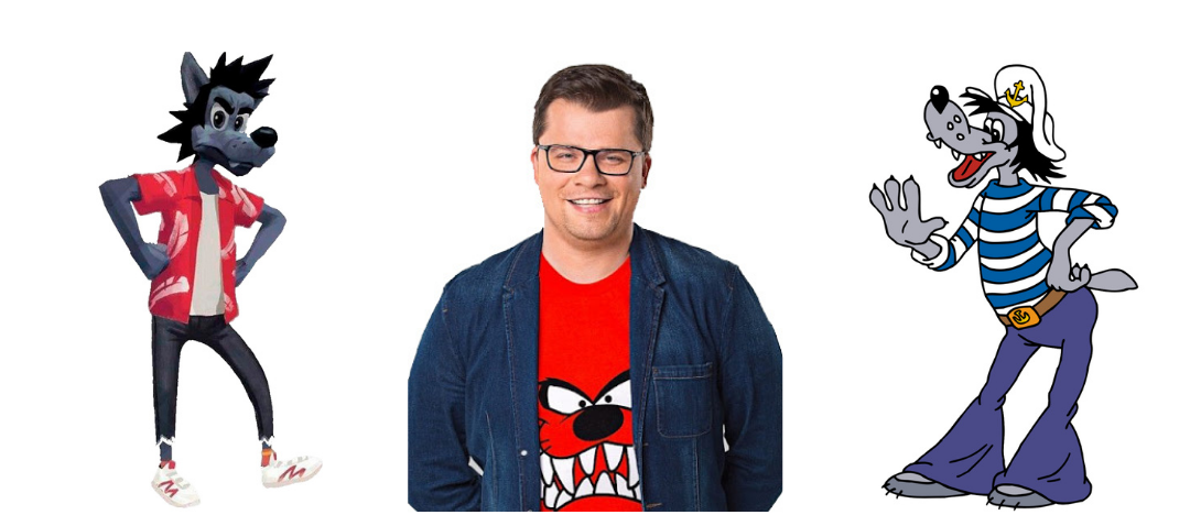 Волки из "Ну, погоди!" и Гарик Харламов