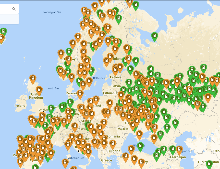 Карта заправок новатек по россии