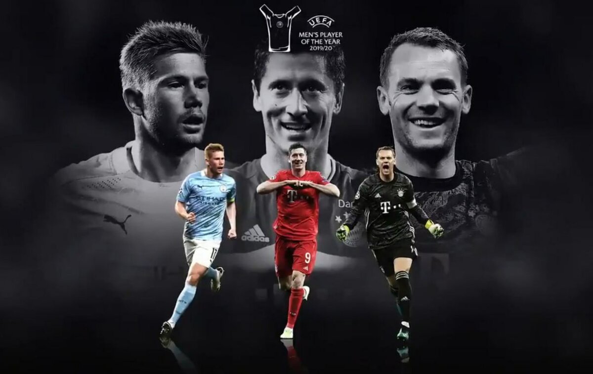 Трио номинантов на премию "игрок года по версии УЕФА"