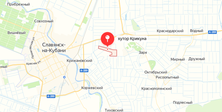Карта краснодара хутор октябрьский