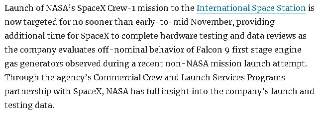 https://blogs.nasa.gov/commercialcrew/2020/10/10/nasa-spacex-crew-1-launch-update/